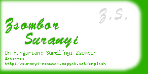 zsombor suranyi business card